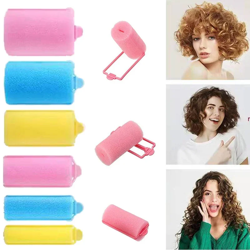 Preacher Curl Pad - 6-14 個ソフトスポンジフォームクッションヘアローラーカーラーヘアサロン理容室 DIY カール理髪キット DIY ホームヘアスタイリングツール