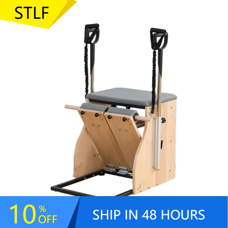 Home Gym Yoga Studio - YTYIN メープル材製 耐久性のあるワンダチェア ヨガエクササイズ用 スタジオ、ジム、または家庭用