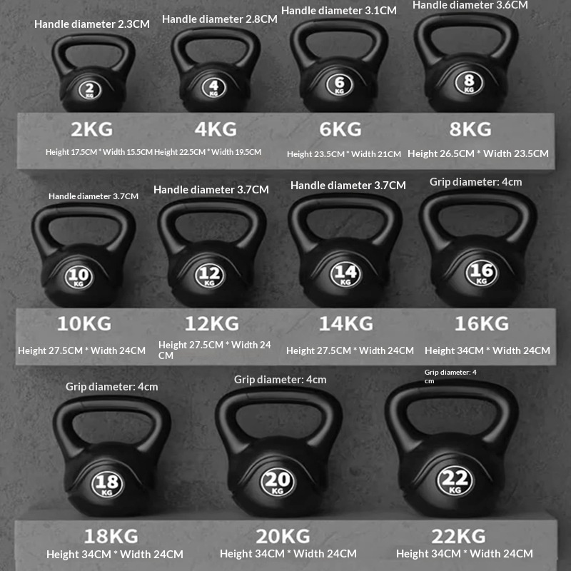 Home Gym Mini - 2026 フィットネス調整可能8kgケトルベル人間工学に基づいたハンドル女性男性ダンベルトレーニングスクワット器具ホームジムワークアウトウェイト