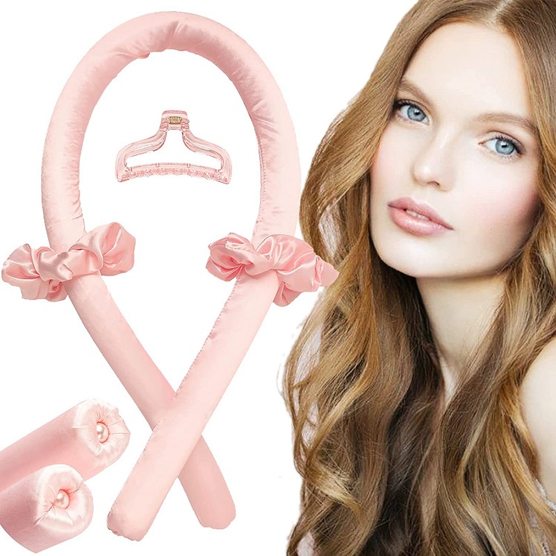 Preacher Curl Pad - 熱のないカーリングヘッドバンド,シルクカール,リボンヘアローラー,ソフトスリーピングヘッドバンド,怠惰なヘアカーラー,ヘアスタイリングツール