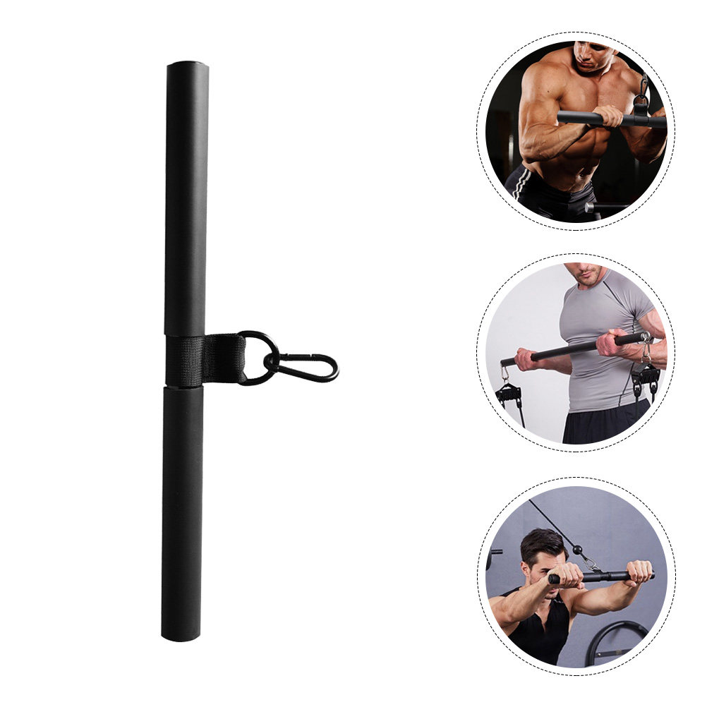Home Gym Women - プロ仕様フィットネスプルバー、頑丈な上腕二頭筋トレーニングロッド、ホームジム用、ヘビーデューティーマッスルビルダー、アーム用テンションレバー