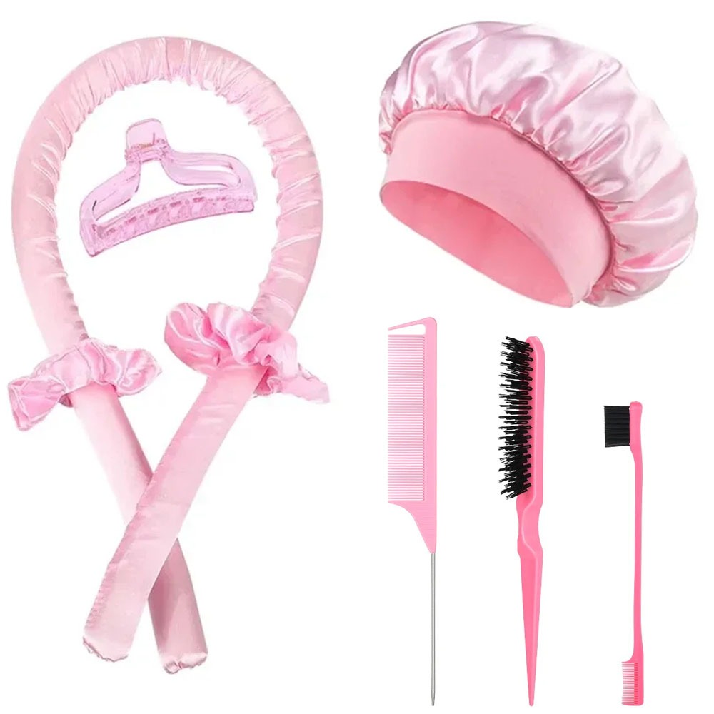 Preacher Curl Pad - ノーヒートカーリングアイロンセット ナイトキャップ ヘアローラーセット レイジーヘアカーラー ヘッドバンド ヘアローラー