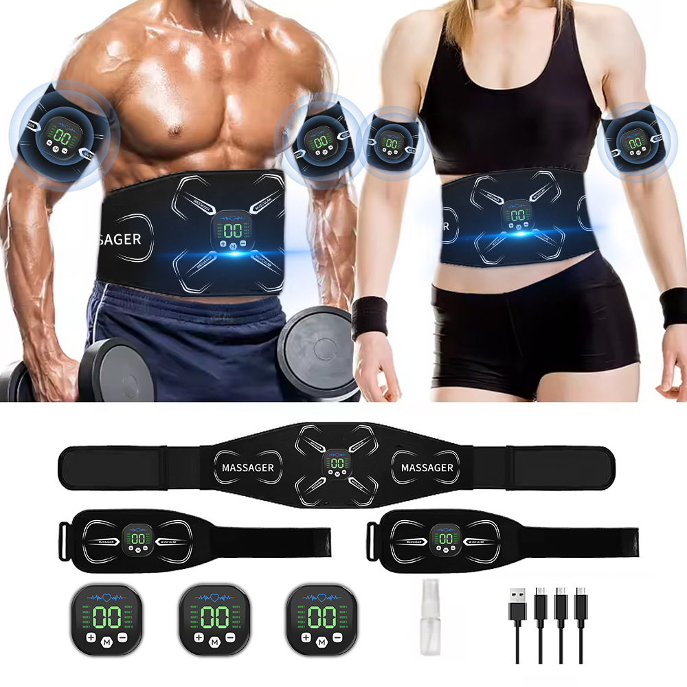 Home Gym Mini - EMS 筋肉刺激装置腹部トレーナー腹筋トナー腕腹脚エクササイズワークアウト減量脂肪燃焼ホームジムフィットネス機器