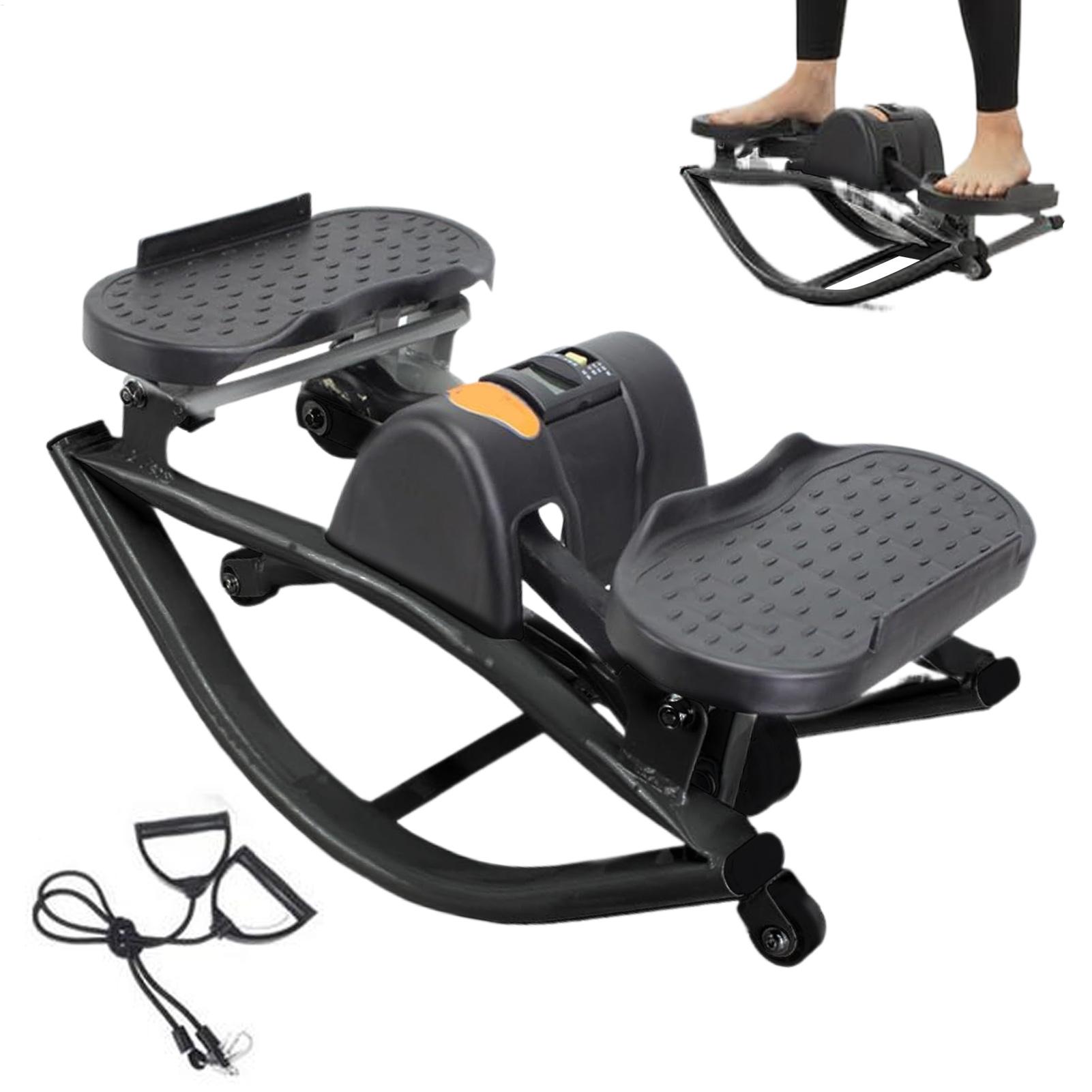 Home Gym Training Program - ロックステッパーエクササイズ器具 ポータブルサイレントラテラルステッパーマシン 家庭用アパート寮オフィスジム 脚腹筋臀筋女性用