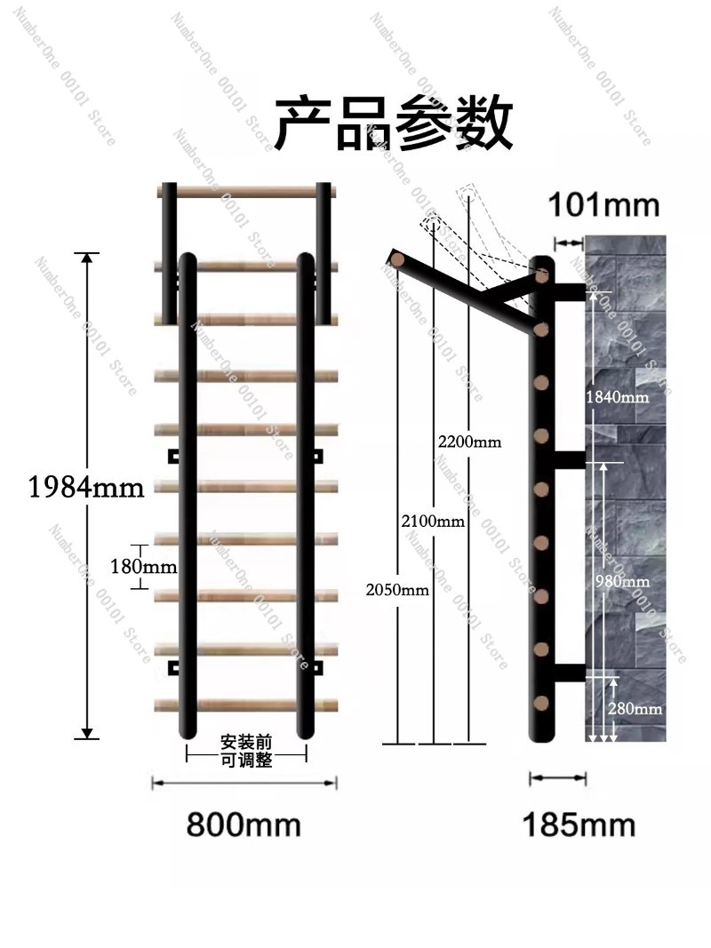 懸垂トレーニング平行棒ストレッチフレーム（ホームジム、ダンス - Home Gym Yoga Studio のレビューと価格