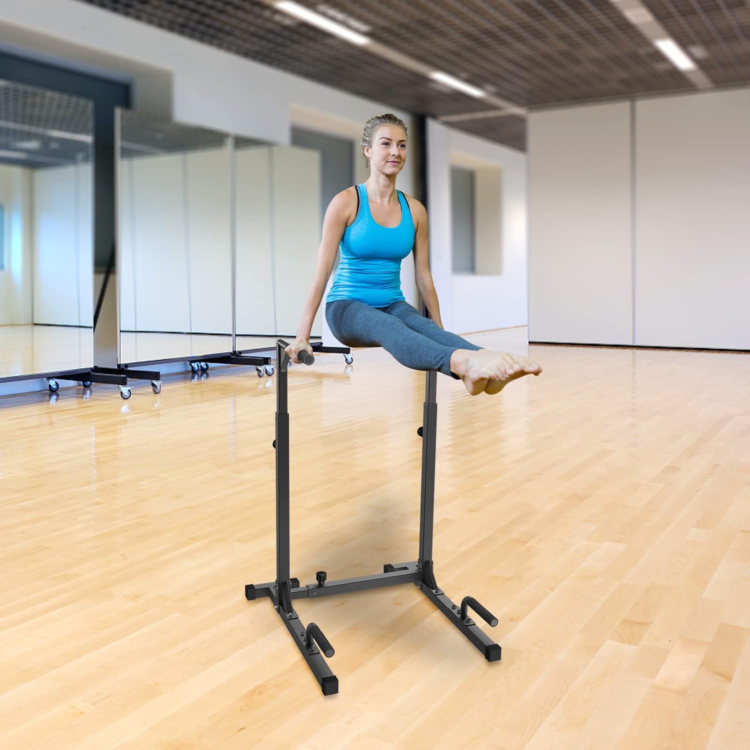 ホームジム用メタル製プッシュアップ/ディップスバー、体操・筋 - Home Gym With Leg Press のレビューと価格