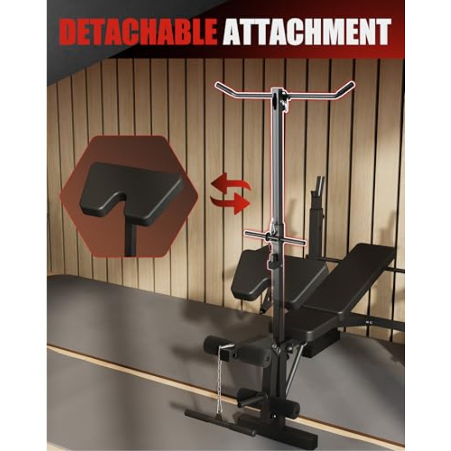 ホームジム筋トレベンチセット：7-in-1調整可能なウェイト - Preacher Curl Pad のレビューと価格