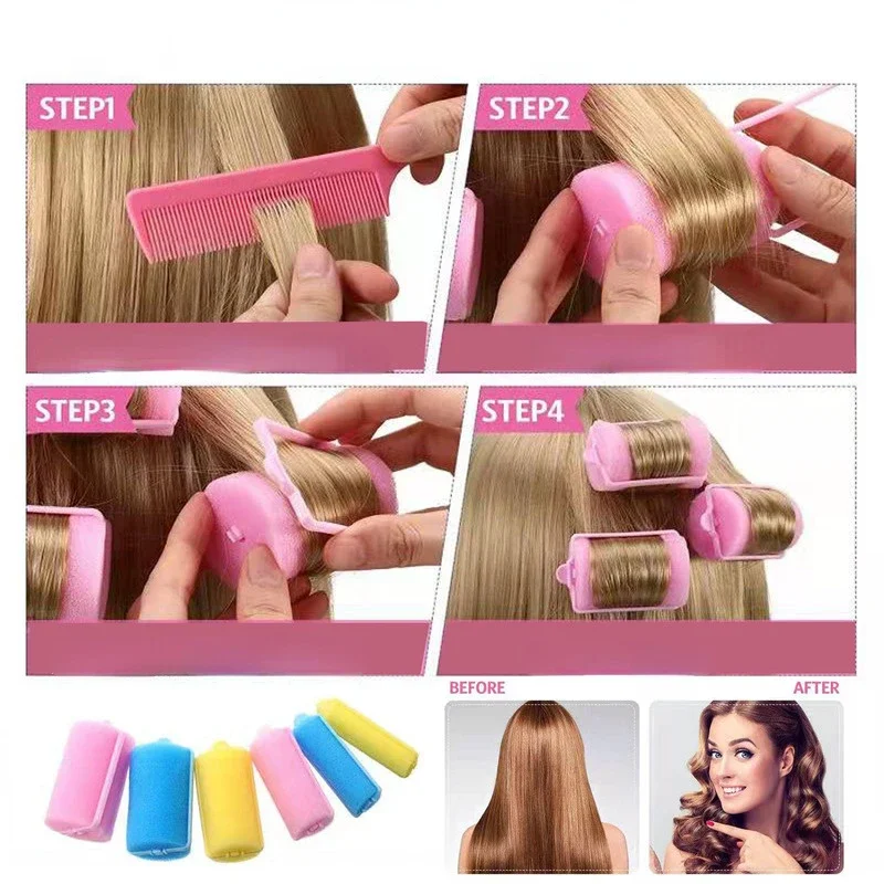 6-14 個ソフトスポンジフォームクッションヘアローラーカー - Preacher Curl Pad のレビューと価格
