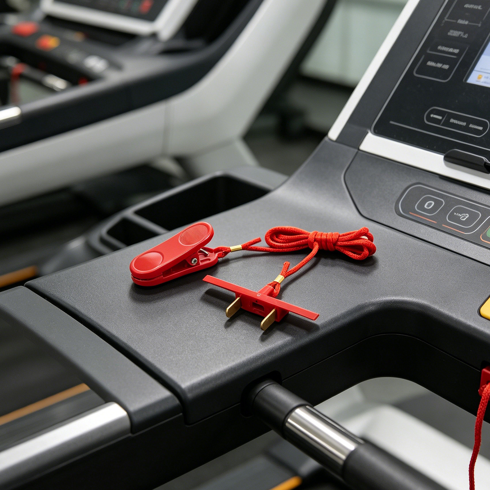 ユニバーサルダブルプロングトレッドミル安全キー緊急停止スイッ - Home Gym Women のレビューと価格