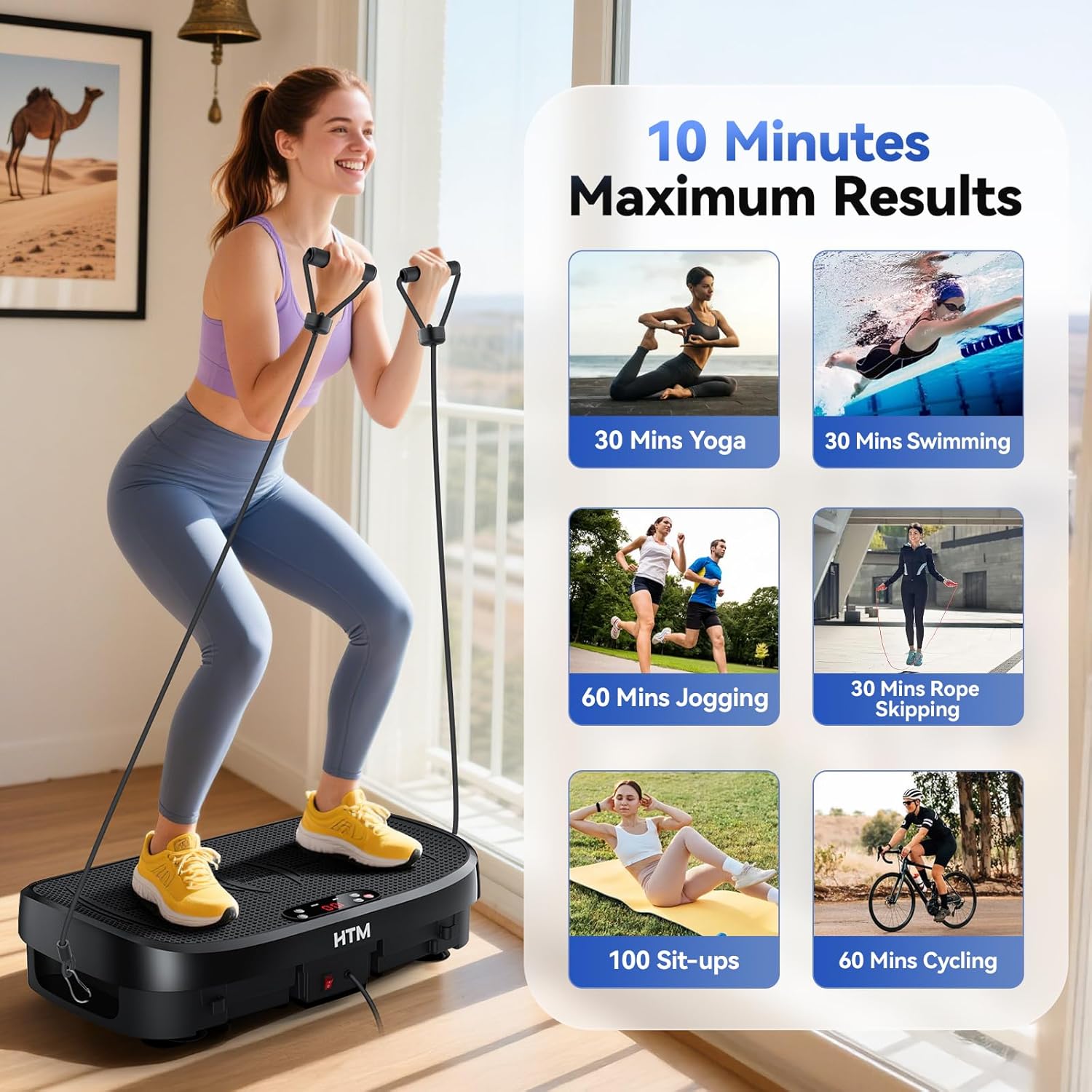 振動プレート脂肪燃焼フィットネスプラットフォーム全身120レ - Home Gym Training Program のレビューと価格