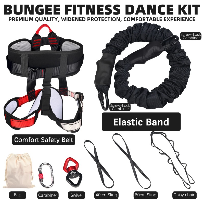 ヘビーバンジーフィットネスキット、ホームジム用レジスタンスベ - Home Gym Yoga Studio のレビューと価格