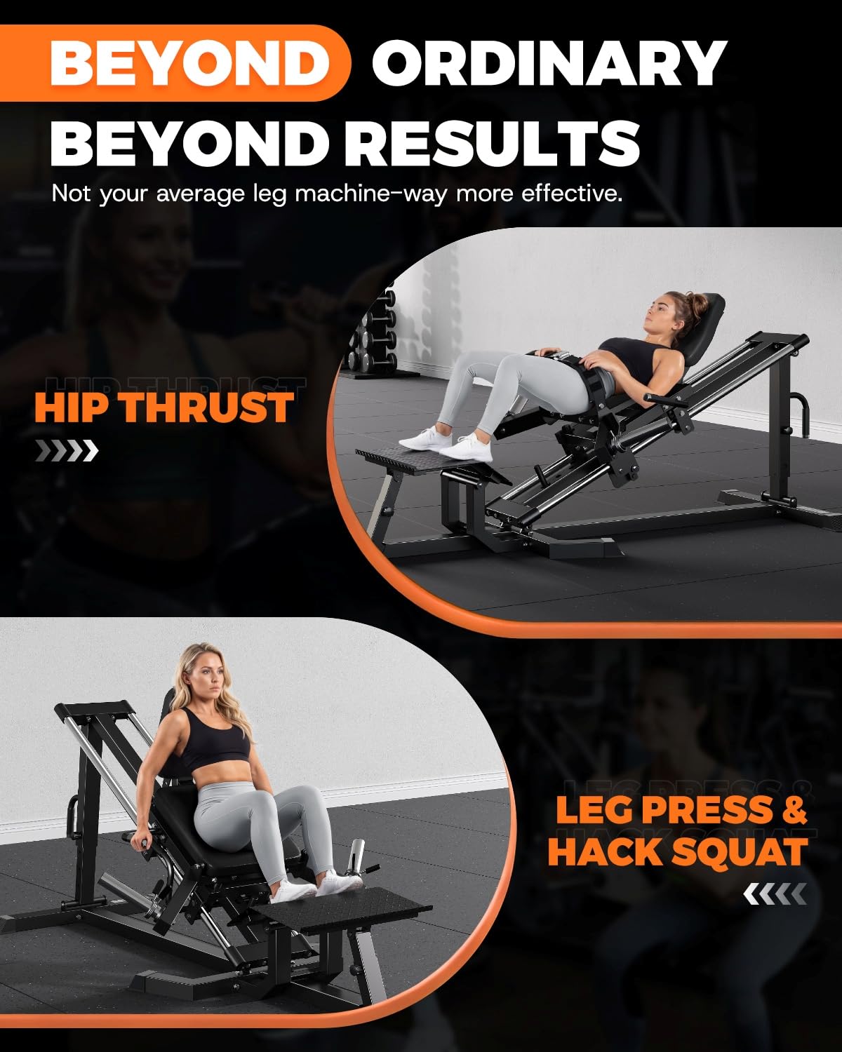 LH01 レッグプレス＆ヒップスラストマシンコンボ、2 in - Home Gym With Leg Press のレビューと価格