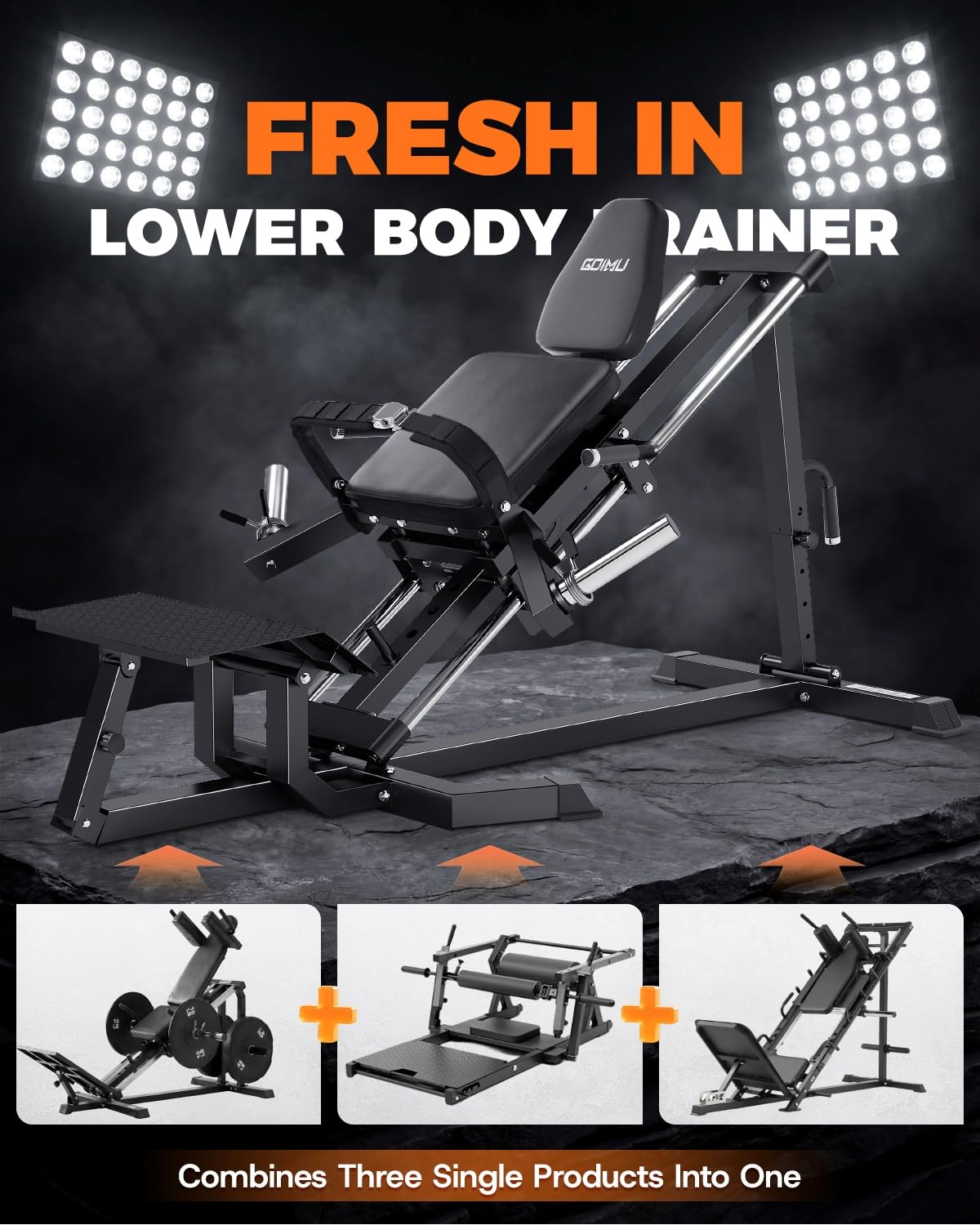 LH01 レッグプレス＆ヒップスラストマシンコンボ、2 in - Home Gym With Leg Press のレビューと価格