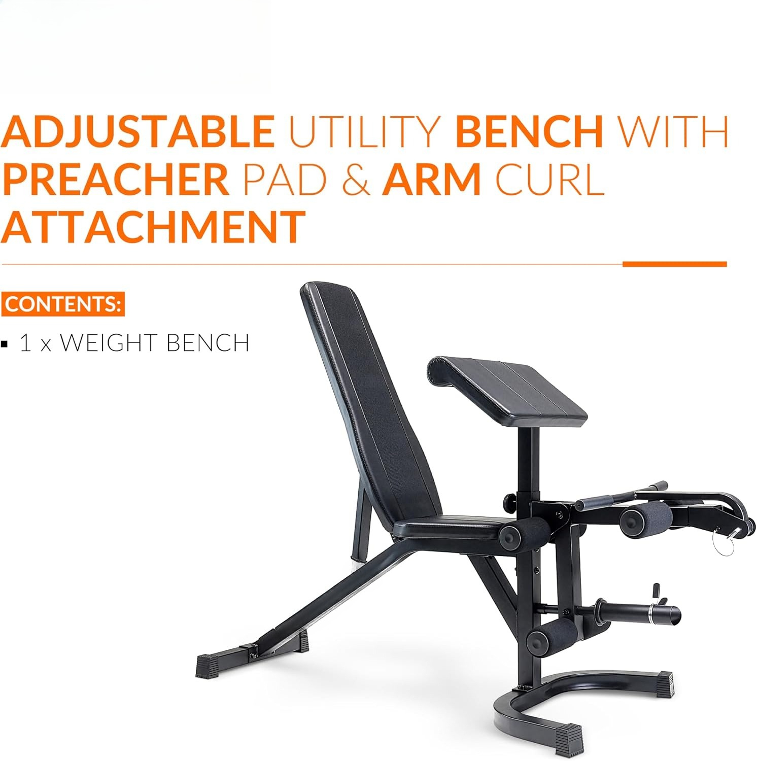調整可能なユーティリティウェイトベンチ、プリーチャーパッド、 - Preacher Curl Pad のレビューと価格