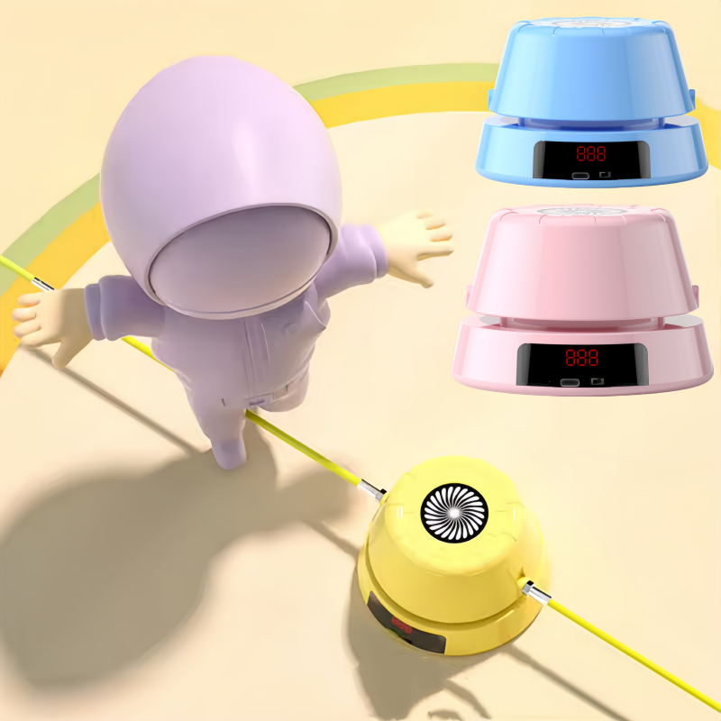 スマート電動縄跳びマシン自動ジャンプトレーナーLEDディスプ - Speed Parachute Sprint のレビューと価格