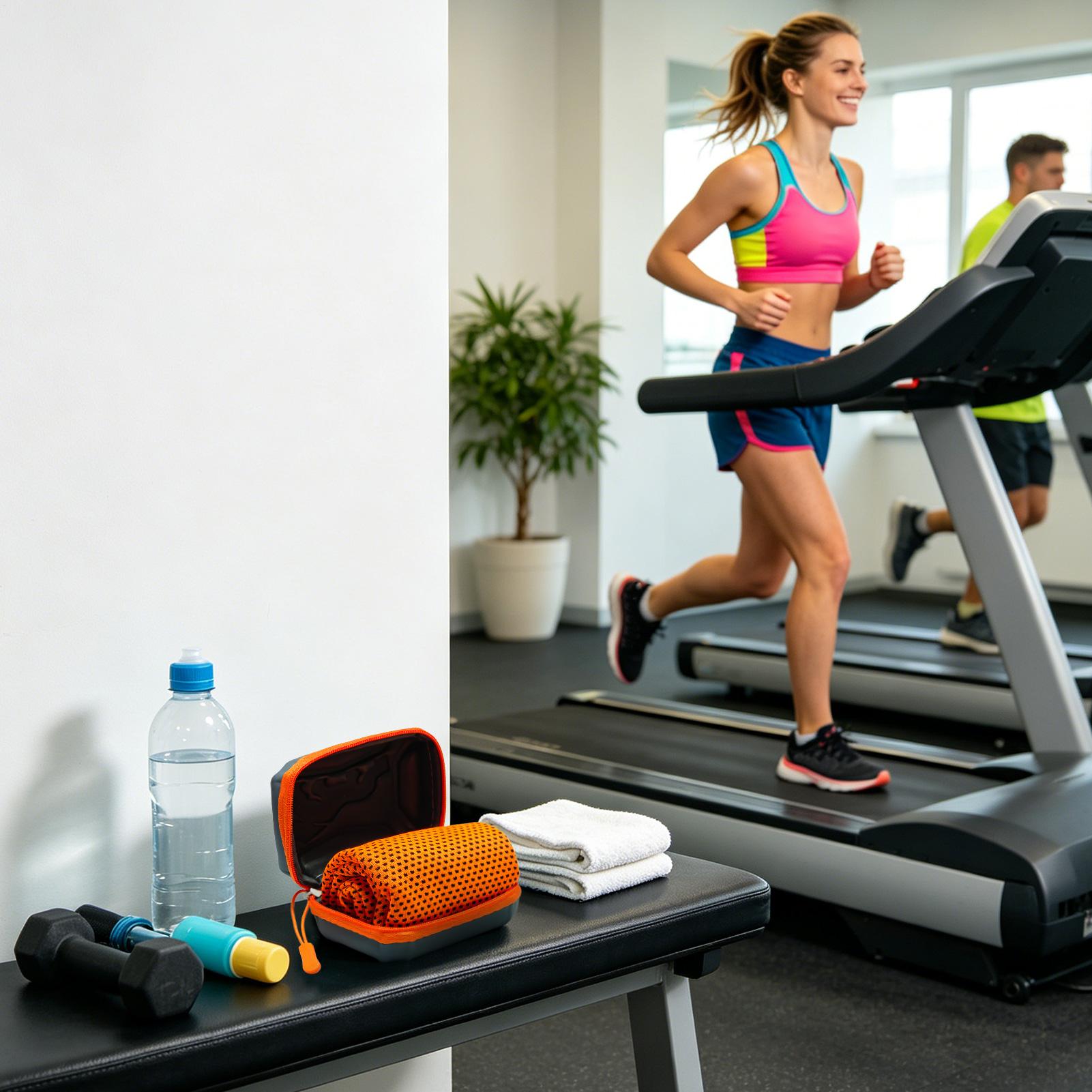 冷却タオル 30x80cm 瞬間吸水性 通気性 熱い天候 夏 - Home Gym Women のレビューと価格
