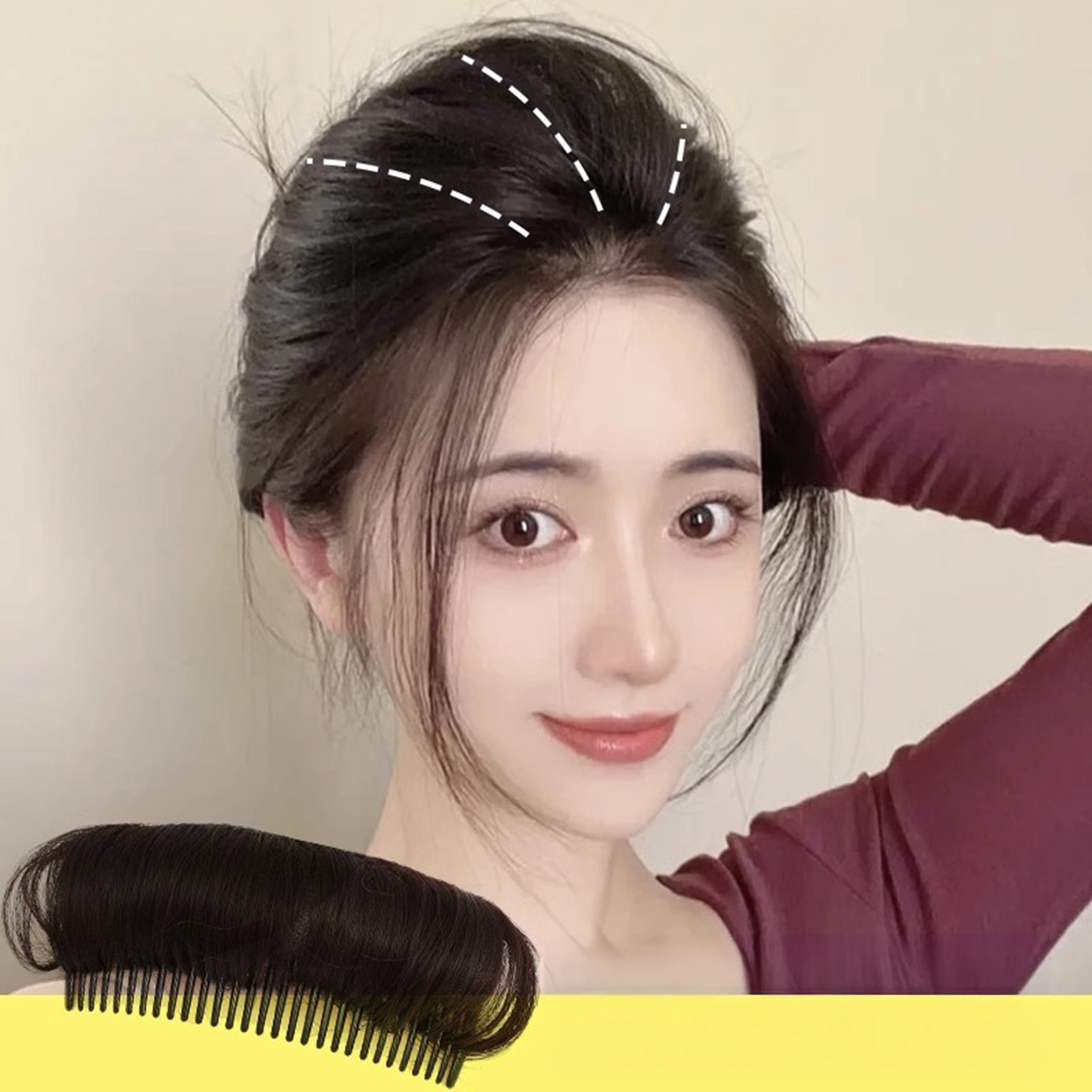 目に見えないパフヘアヘッドコームボリュームふわふわプリンセス - Preacher Curl Pad のレビューと価格