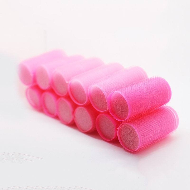 12ピース/セットスポンジコア強力な自己粘着性ヘアローラー大 - Preacher Curl Pad のレビューと価格
