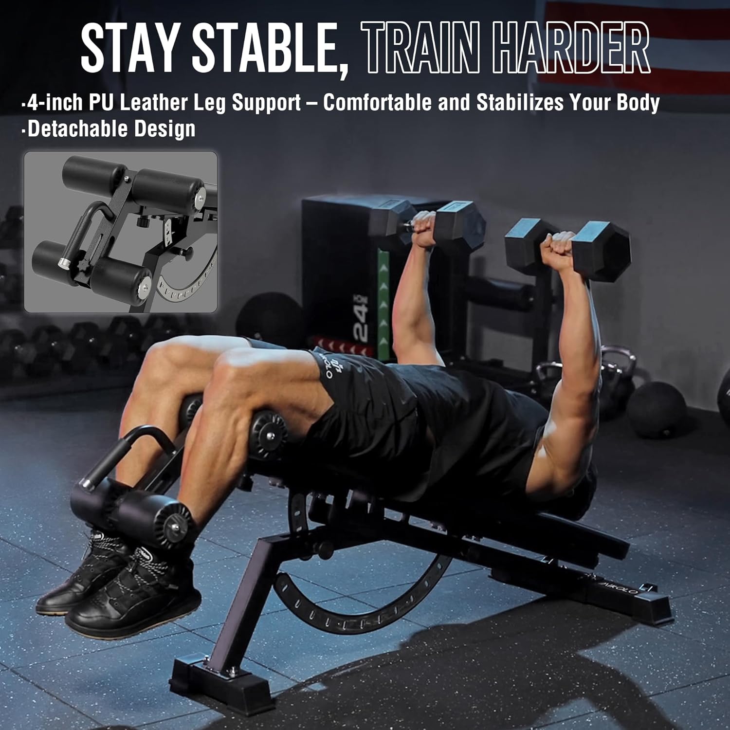 ホームジムウェイトベンチ - スチール製、黒色、耐荷重120 - Home Gym Leg のレビューと価格