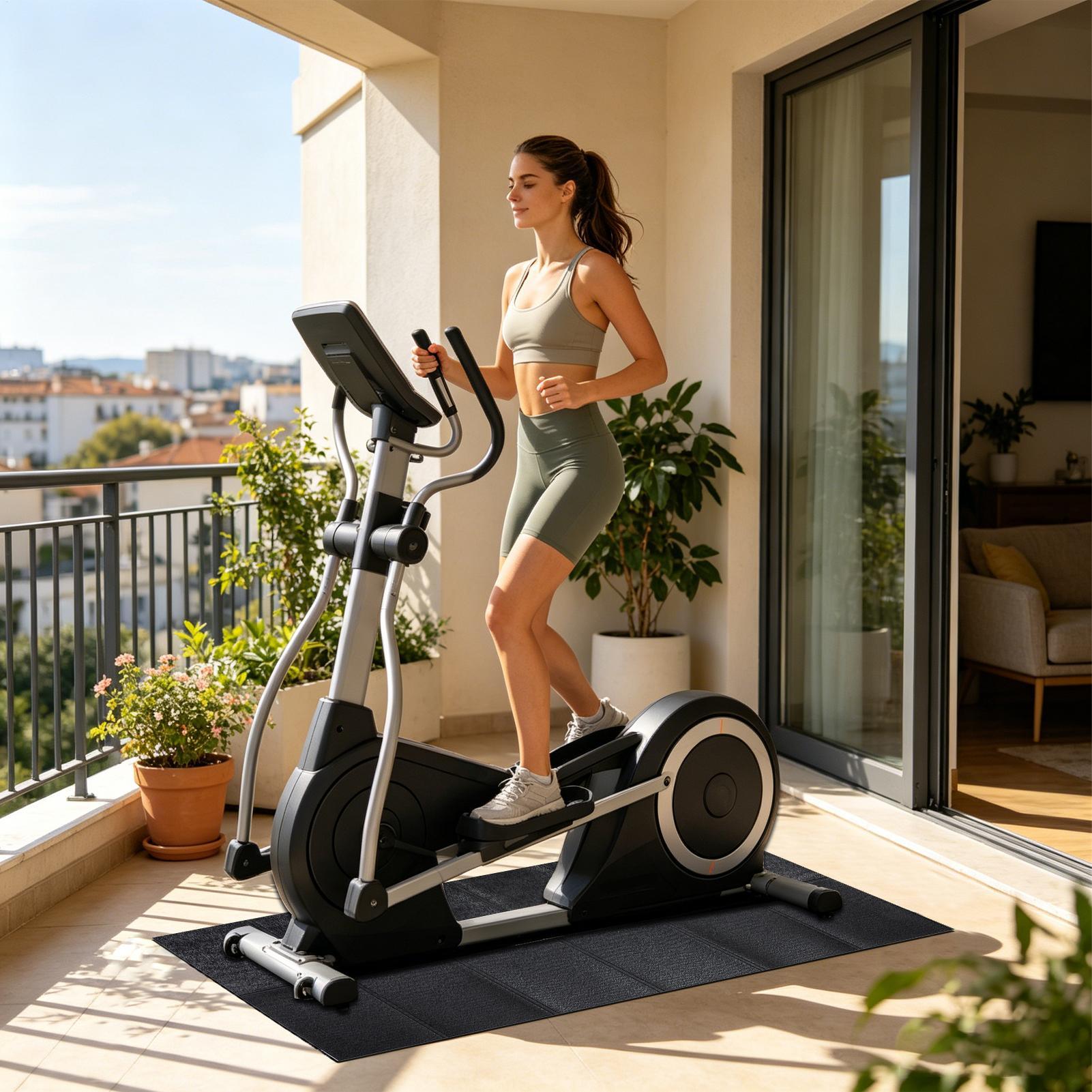トレッドミルパッド高耐久防水折りたたみ式堅木床用トレッドミル - Home Gym Leg のレビューと価格