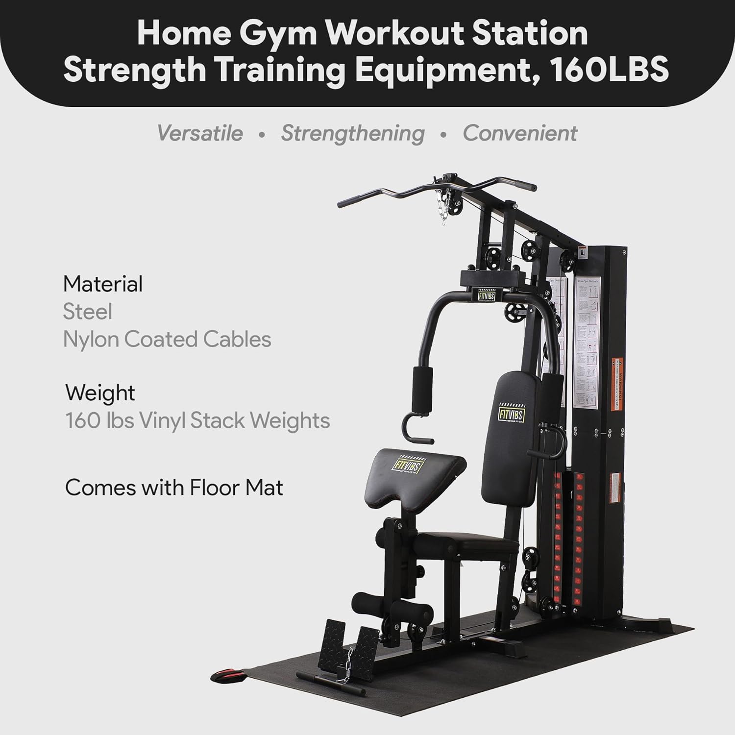 多機能スチールフレームホームジムマシン（フロアマット付き）– - Home Gym Training Program のレビューと価格