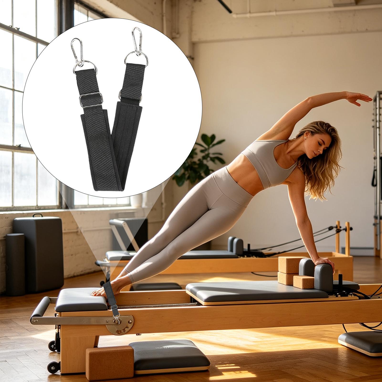 リフォーマーフットストラップ ダブルループ 厚手 滑り止め  - Home Gym Yoga Studio のレビューと価格