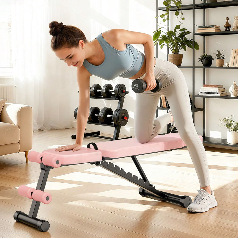9段階調整可能なウェイトベンチ 折りたたみ式 ホームジム 全 - Home Gym Leg のレビューと価格